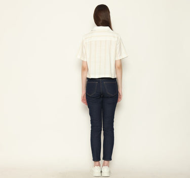 STELLA CROP LADIES SHIRT OFF WHITE