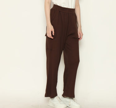 SETTER KNIT LADIES PANTS CARGO BROWN