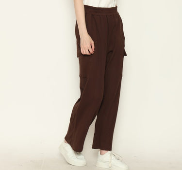 SETTER KNIT LADIES PANTS CARGO BROWN