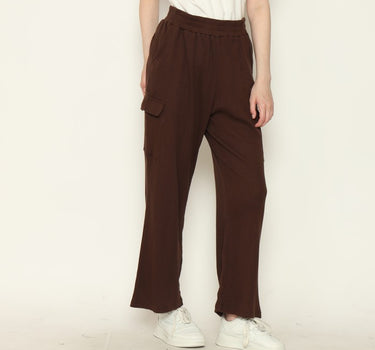 SETTER KNIT LADIES PANTS CARGO BROWN