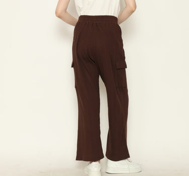 SETTER KNIT LADIES PANTS CARGO BROWN