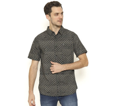 WAFFLE MEN SHIRT SHORT GREY
