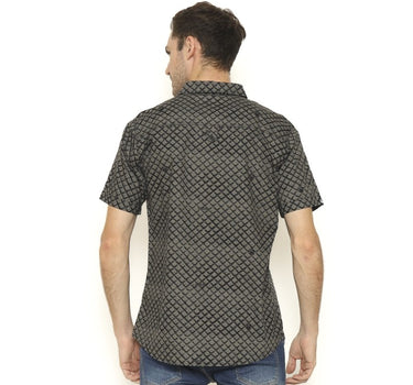 WAFFLE MEN SHIRT SHORT GREY
