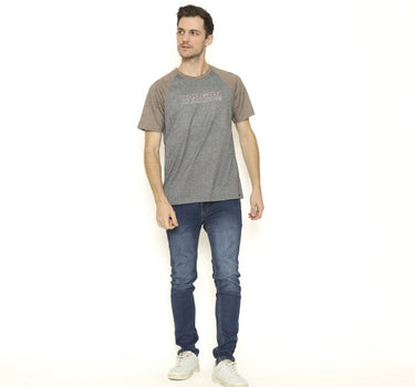REBELLION RAGLAN MEN TEE GREY