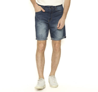 BIKER MEN WALKSHORT DENIM NAVY
