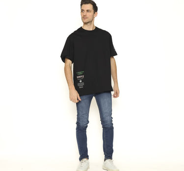 RHUDE OVERSIZE MEN TEE BLACK