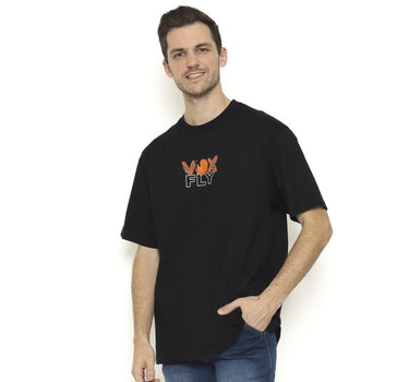 OILCRYLIC OVERSIZE MEN TEE BLACK