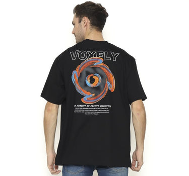 OILCRYLIC OVERSIZE MEN TEE BLACK