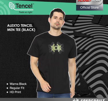 ALEXTO TENCEL MEN TEE BLACK