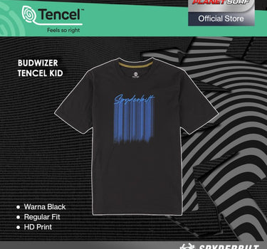 BUDWIZER TENCEL KIDS TEE BLACK