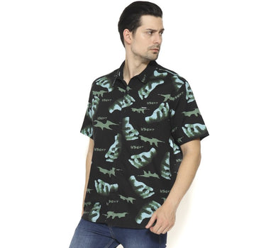 HANDOOM MEN SHIRT BLACK