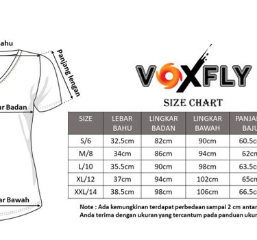 Voxfly Kaos Lengan Pendek Wanita Dahlia Ladies Tee Planet Surf