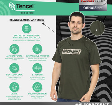 BITS TENCEL MEN TEE GREEN