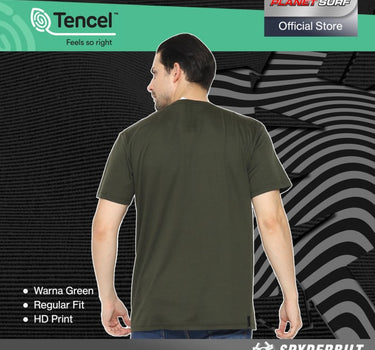 BITS TENCEL MEN TEE GREEN