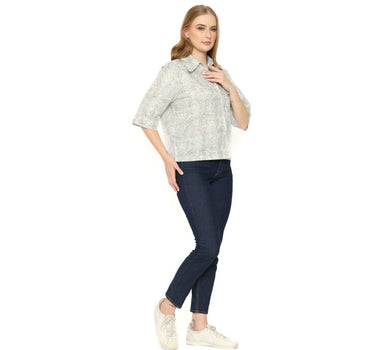 TROPICAL LADIES SHIRT WHITE