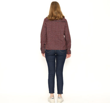 COLLEGE LADIES SHIRT LONG  RED