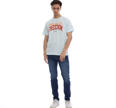 Voxfly Kaos Lengan Pendek Pria Financial Freedom Men Tee Planet Surf