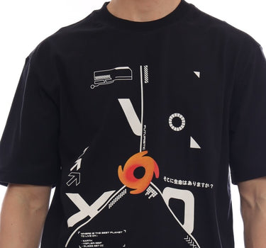 Voxfly Kaos Lengan Pendek Pria Futuristic Men Tee Planet Surf