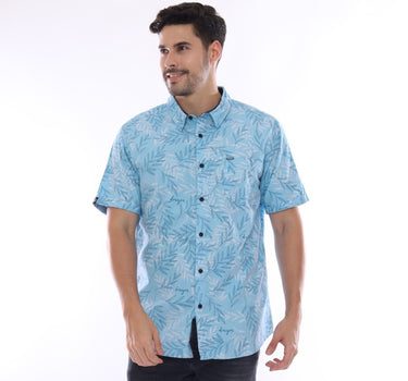 PULLMINT MEN SHORT SHIRT BLUE