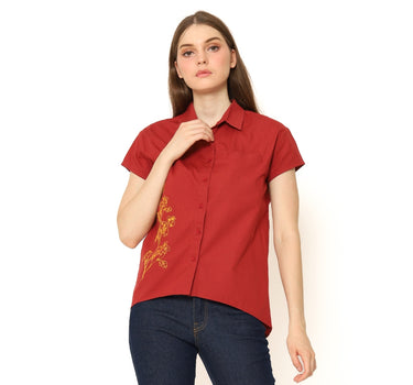 SAEKO LADIES SHIRT  MAROON