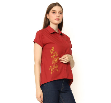 SAEKO LADIES SHIRT  MAROON