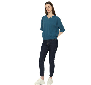 Planet Surf Clothing Kemeja Lengan Pendek Wanita Rayla Ladies Blouse Planet Surf