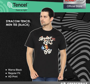 STRACOM TENCEL MEN TEE BLACK