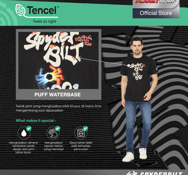 STRACOM TENCEL MEN TEE BLACK