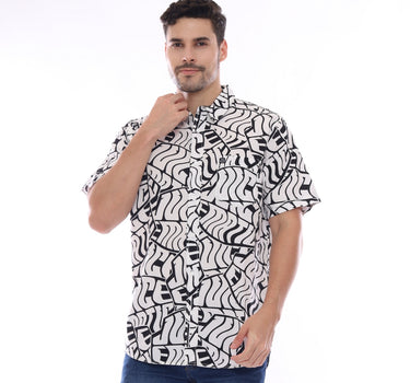 FONTY MEN SHIRT SHORT WHITE