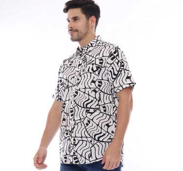 FONTY MEN SHIRT SHORT WHITE