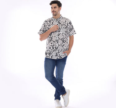 FONTY MEN SHIRT SHORT WHITE