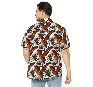 Voxfly Kemeja Lengan Pendek Pria Forest Men Shirt Brown Planet Surf