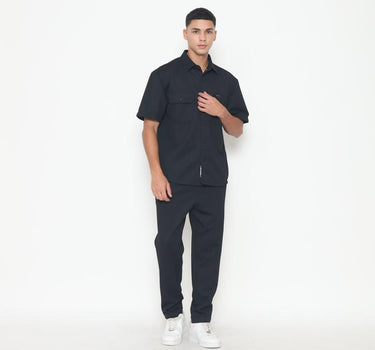 Spyderbilt kemeja lengan pendek Pria Bruns Men Shirt Planet Surf