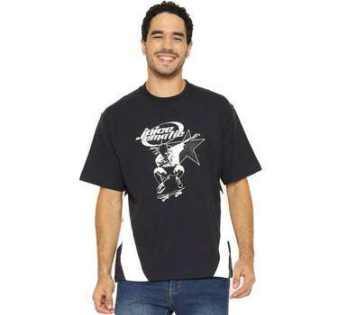 Juice Ematic Kaos lengan pendek Pria Dazzle Oversize Men Tee Planet Surf