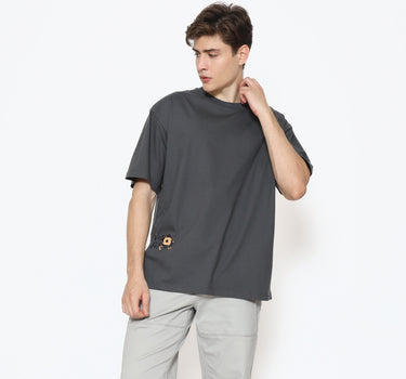 Voxfly Kaos lengan pendek Pria Vox League Oversize Men Tee Planet Surf