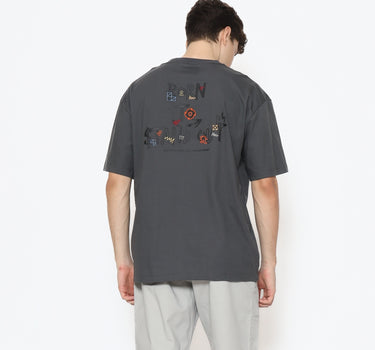 Voxfly Kaos lengan pendek Pria Vox League Oversize Men Tee Planet Surf