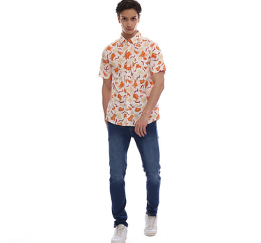 Voxfly Kemeja Lengan Pendek Pria Fish & Meat Shirt Planet Surf