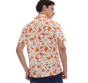 Voxfly Kemeja Lengan Pendek Pria Fish & Meat Shirt Planet Surf