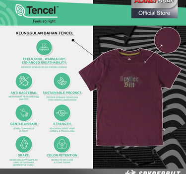 Spyderbilt Kaos Lengan Pendek Anak Anak Pilgrim Tencel Kids Tee Planet Surf