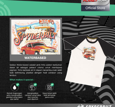 Spyderbilt Kaos Lengan Pendek Anak Anak Maclaren Raglan Kids Tee Planet Surf