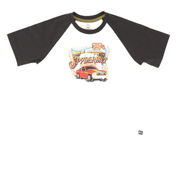 Spyderbilt Kaos Lengan Pendek Anak Anak Maclaren Raglan Kids Tee Planet Surf