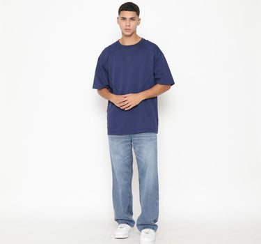 Spyderbilt Kaos lengan pendek Pria Trilogy Oversize Men Tee Planet Surf
