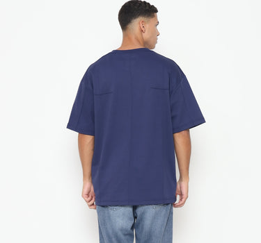 Spyderbilt Kaos lengan pendek Pria Trilogy Oversize Men Tee Planet Surf