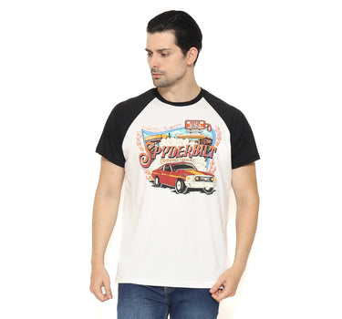 Spyderbilt Kaos Lengan Pendek Pria Maclaren Raglan Tencel Men Tee Planet Surf