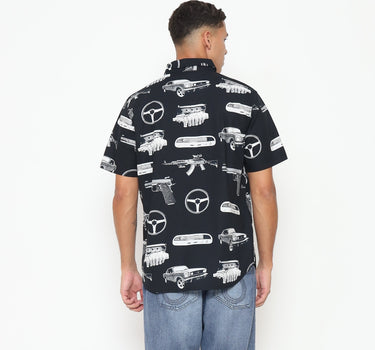 Juice Ematic kemeja lengan pendek Pria Redo Men Shirt Planet Surf