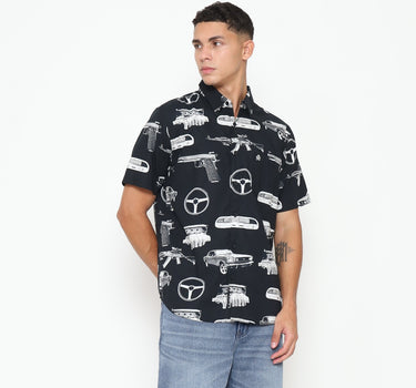 Juice Ematic kemeja lengan pendek Pria Redo Men Shirt Planet Surf