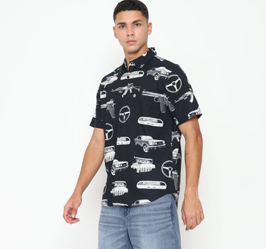 Juice Ematic kemeja lengan pendek Pria Redo Men Shirt Planet Surf