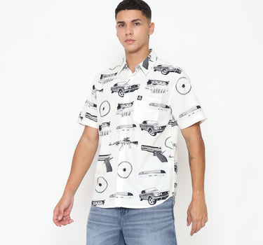 Juice Ematic kemeja lengan pendek Pria Redo Men Shirt Planet Surf