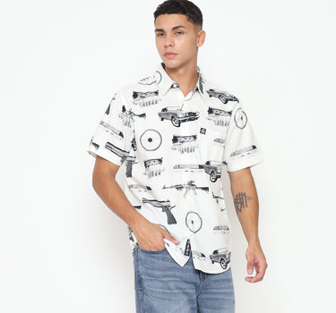 Juice Ematic kemeja lengan pendek Pria Redo Men Shirt Planet Surf
