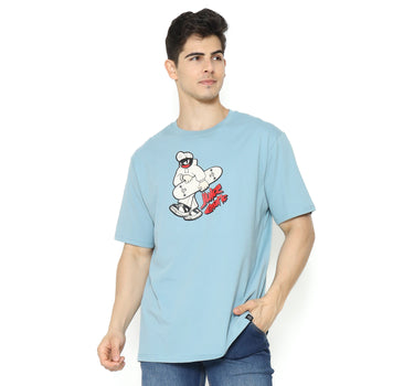 LONG MEN TEE LIGHT BLUE